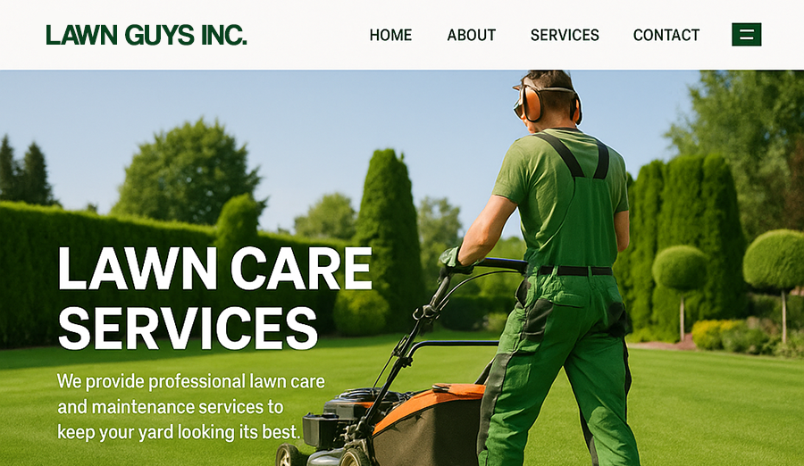 Lawn Guys inc. Example